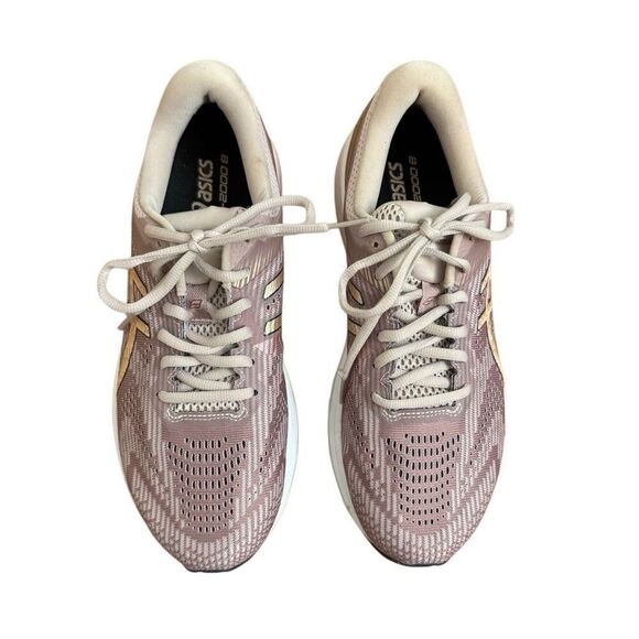 Asics GT-2000 8 Rose Gold Sneakers Women's Size 9.5 Wide Excellent Condition - Picture 2 of 8
